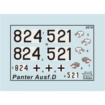 German Medium Tank T-V "Panther" Plastic Model Kit-2