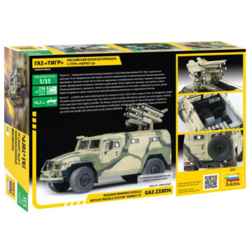 GAZ "Tigr" Model Kit with Kornet-D Anti-Tank Missile System-3