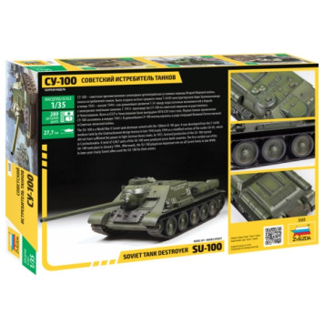 Soviet SU-100 Tank Destroyer Plastic Model Kit-1