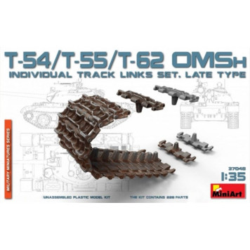 Late-Type T-54/T-55/T-62 Tank Track Set - Assembly Model