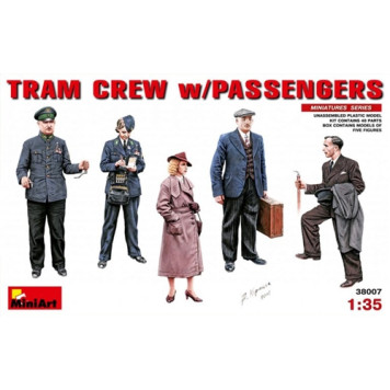 Tram Crew and Passengers Assembly Model