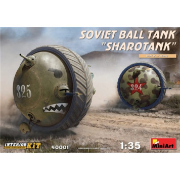 Soviet Ball Tank Model Kit with Full Interior
