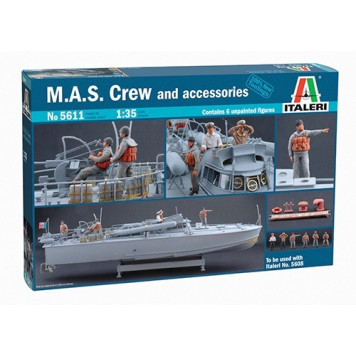 Boat Crew Assembly Model with Accessories
