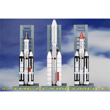 Titan Rockets with Launch Pads - Premium Model Kit