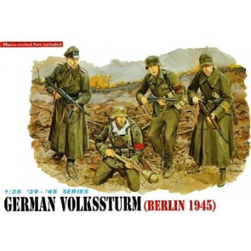 German Volkssturm Soldiers Berlin 1945 Assembly Model