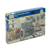 ZIS-3 WWII Russian Anti-Tank Gun Model with Servants ZIS-3 WWII Russian Anti-Tank Gun Model with Servants