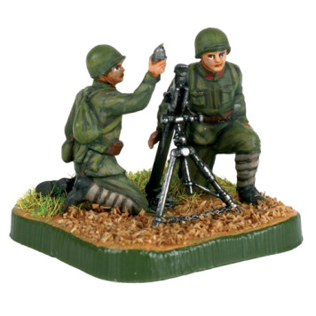 Soviet 82mm Mortar with Crew - Highly Detailed Model Kit-2