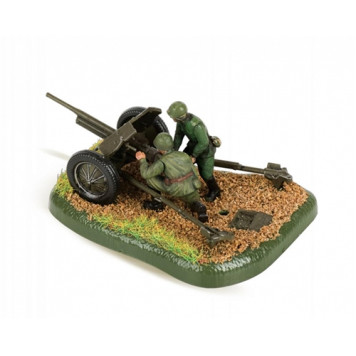Soviet 45mm Anti-Tank Gun with Crew Model Kit-2