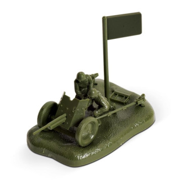 Soviet 45mm Anti-Tank Gun with Crew Model Kit-4