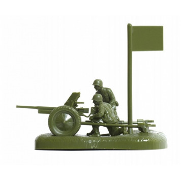 Soviet 45mm Anti-Tank Gun with Crew Model Kit-5