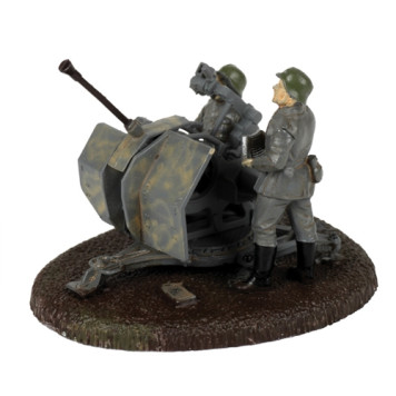 German 20mm Flak 38 Anti-Aircraft Gun with Crew Model Kit-3