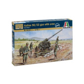 Italian Anti-Aircraft Gun Model with Crew Italian Anti-Aircraft Gun Model with Crew