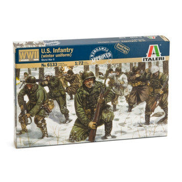 U.S. Infantry Soldiers WWII Winter Uniform Model Kit