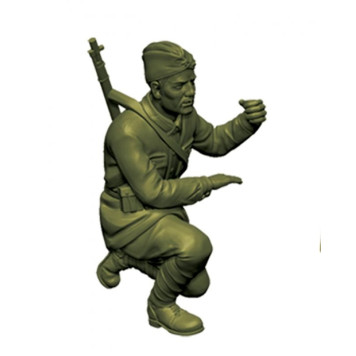 Soviet 76mm Regimental Gun with Crew - Historical Model Kit-5