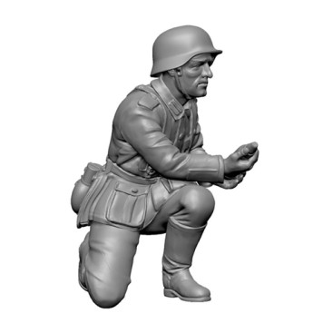 German 75mm Infantry Gun with Crew Model Kit-3