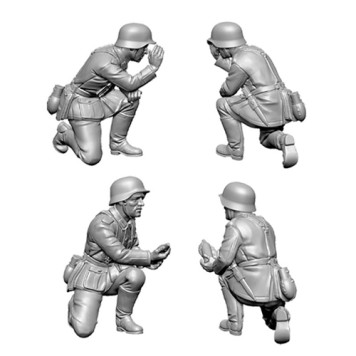 German 75mm Infantry Gun with Crew Model Kit-4