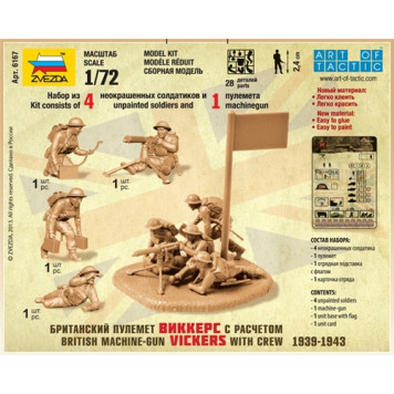 British Machine Gun Crew 1939-1943 Model Kit-2