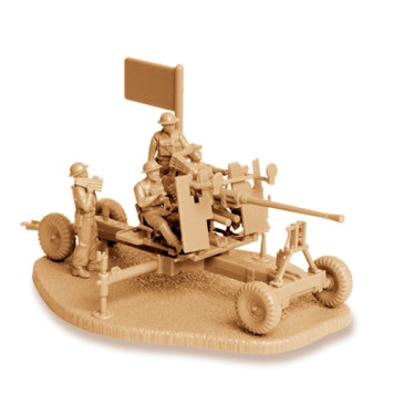 British 40mm Bofors MK-1/2 Anti-Aircraft Gun Model Kit-1