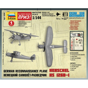 Henschel Hs 126B-1 German Reconnaissance Aircraft Model-3