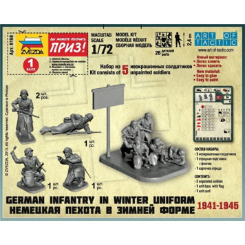 German Infantry Winter Uniform 1941-1945 Model Kit-3