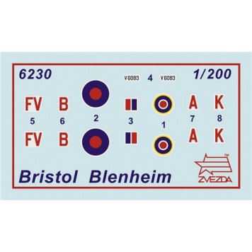 British Bristol Blenheim MK-IV Bomber Model Kit-4