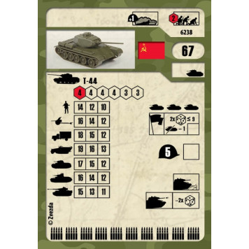 Soviet Medium Tank T-44 Plastic Model Kit-4