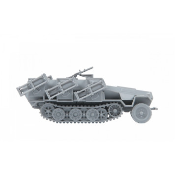 German Armored Personnel Carrier SD.KFZ. 251/1 AUSF.B "Hanomag" with Rocket Launchers-3