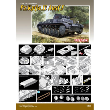 Pz.Kpfw.II Ausf.F Tank Model Kit