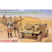 Kubelwagen Military Vehicle Model with Officers