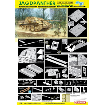 Jagdpanther Late Production Tank Model Kit