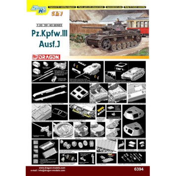 Pz.Kpfw.III Ausf.J Tank Model (2-in-1 Smart Kit)