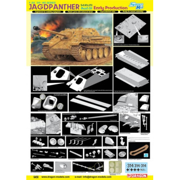 JAGDPANTHER G1 Early Production Tank Model Kit