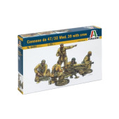 47/32 Mod.39 Artillery Gun Assembly Model with Crew 47/32 Mod.39 Artillery Gun Assembly Model with Crew