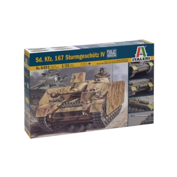 German WWII Self-Propelled Gun SD.KFZ.167 STURMGESCHUTZ Model Kit