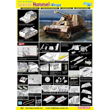 Hummel-Wespe Self-Propelled Artillery Model Kit