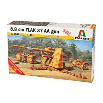 8.8 cm Flak 37 AA Gun Assembly Model