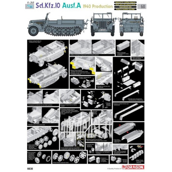 German Sd.Kfz.10 Ausf.A Tractor Model Kit