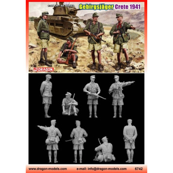 German Mountain Troopers Crete 1941 Assembly Model
