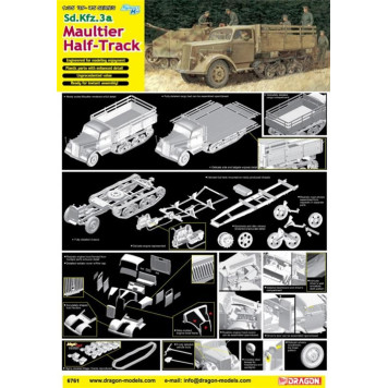 German Half-Track Cargo Truck "Maultier" Model Kit