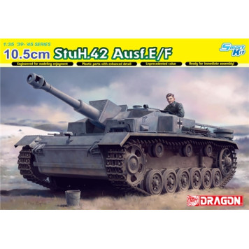 10.5cm StuH.42 Ausf.E/F Self-Propelled Artillery Model Kit