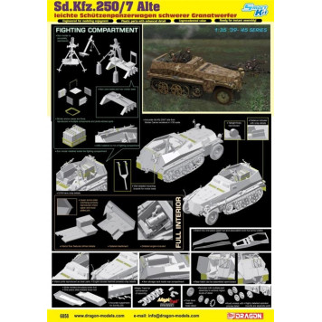 Sd.Kfz. 250/7 Alte Leichte SchГјtzenpanzerwagen Heavy Mortar Model Kit