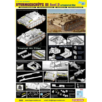 Sturmgeschutz III Model D Assembly Kit with Air Filter