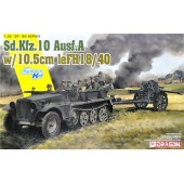 German WWII Sd.Kfz.10 Tractor with 10.5cm leFH 18 Howitzer Model Kit German WWII Sd.Kfz.10 Tractor with 10.5cm leFH 18 Howitzer Model Kit