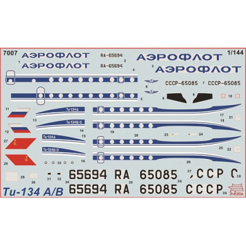 Tu-134A/B-3 Passenger Airliner Model Kit-3