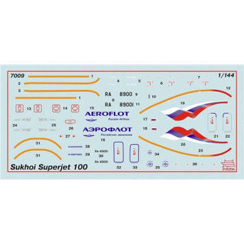 Superjet 100 Regional Passenger Aircraft Model Kit-1