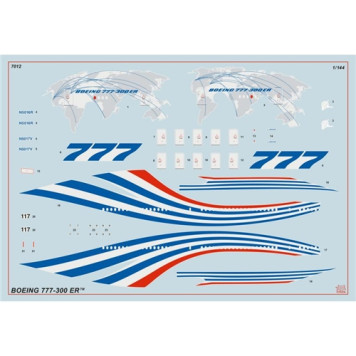 Boeing 777-300 ER Passenger Airliner Plastic Model Kit-1