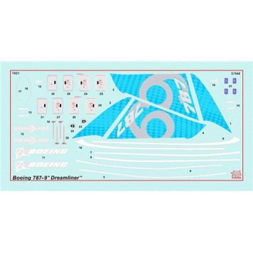 Boeing 787-9 Dreamliner Passenger Airliner Model Kit-3