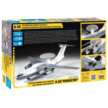 A-50 Russian Long-Range Radar Surveillance Aircraft Model Kit-5