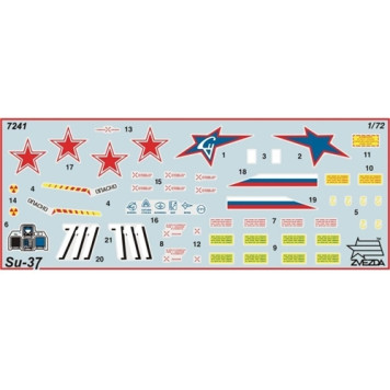 Russian Su-37 Super-Maneuverable Fighter Jet Plastic Model Kit-1
