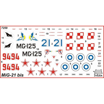 Soviet MiG-21BIS Fighter Jet Plastic Model Kit-1